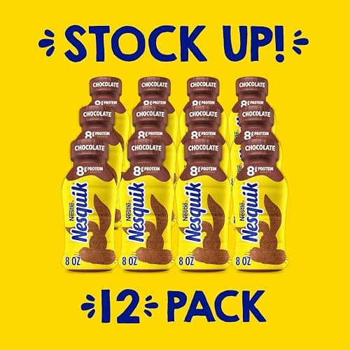Nesquik Chocolate Lowfat Milk Ready to Drink 12 Pack of 8 fl oz (Packaging May Vary) thumbnail 6