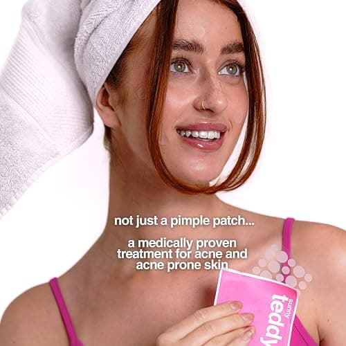 Sunny Teddy's Acne Treatment Patches, 72 Invisible Dots, Medical Grade Salicylic Acid, Hydrocolloid, Aloe Vera, Canadian Anti-Acne Facial Pimple Patches, Day/Night Use thumbnail 4