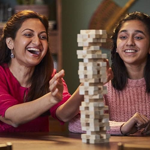 Hasbro Gaming Jenga Wooden Blocks Stacking Tumbling Tower Game | Party Games for Kids & Families | Stocking Stuffers | Ages 6+ (Amazon Exclusive) thumbnail 9