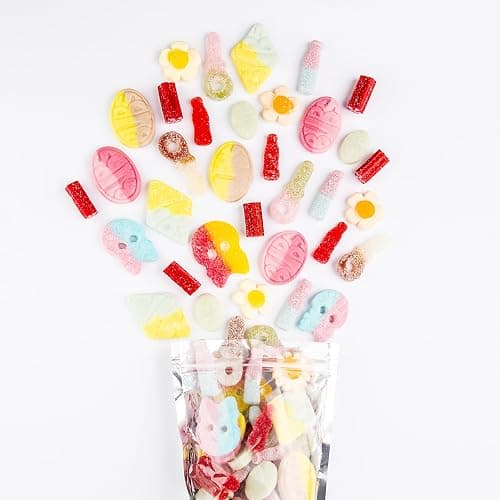 Bubs Swedish Candy Mix - Authentic Sweet and Sour Swedish Gummies - 1 Pound of Gummy Candy From Sweden - Bubs Rombs, Bubs Ovals, Big Swedish Candy Skulls, Fizzy Bottles - A Candy Gift for Candy Lovers thumbnail 8