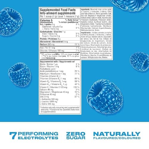 Cwench Electrolyte Hydration Powder with Celtic Sea Salt Blue Raspberry Drink Mix, 45 Servings 315g thumbnail 3