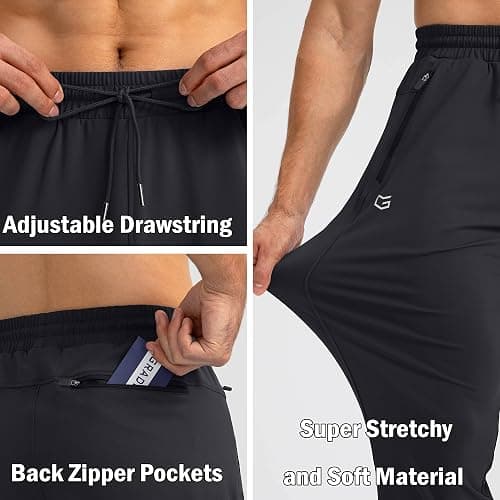 G Gradual Men's Sweatpants with Zipper Pockets Tapered Joggers for Men Athletic Pants for Workout, Jogging, Running thumbnail 4
