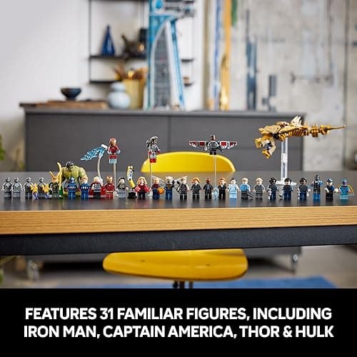 LEGO Marvel Avengers Tower Building Kit, Detailed Recreation of The Iconic HQ Featuring Classic Movie Scenes, 31 Figures and Authentic Accessories, Gift for Marvel Fans and Model-Makers, 76269 - Multicolor thumbnail 6