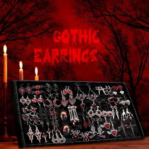 Mystery Jewelry Jar for Women, Gothic Witchy Jewelry Gift Set(Goth Boho Mixed Punk Everyday Necklaces,Earrings, Rings,Bracelets/Bangles),Valentines Day Gifts,Unique Alternative Fashion Romantic Present for Her thumbnail 5