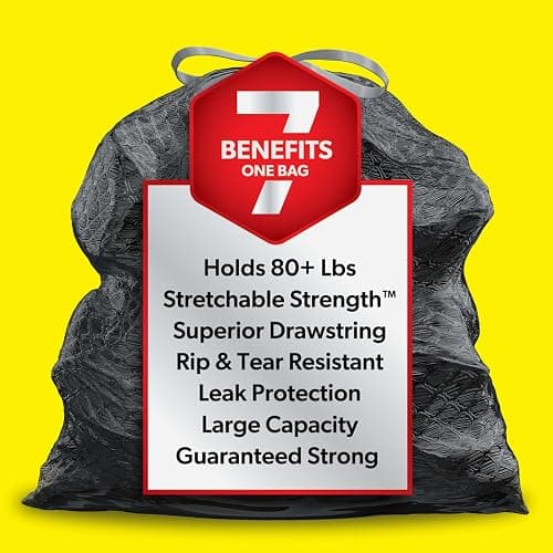 Glad ForceFlex Heavy Duty Trash Bags With Clorox, Mountain Air, 30 Gal, 50 Ct (Package May Vary) thumbnail 2