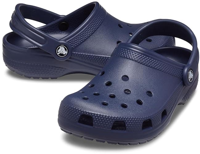 Navy Blue Crocs Kid's Classic Clog thumbnail 6