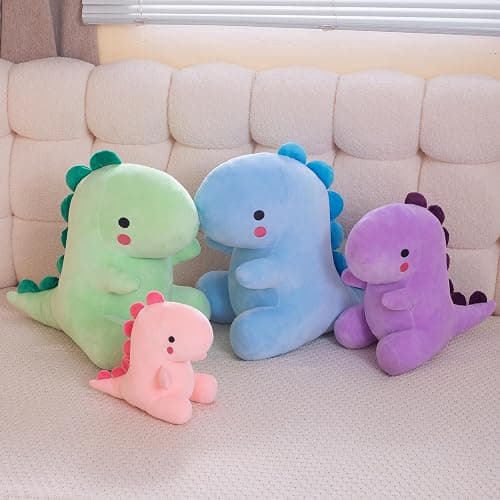 Alwoligag 10.8 Inch Cute Pink Dinosaur Plush Toy - Soft Stuffed Animal Gift thumbnail 10