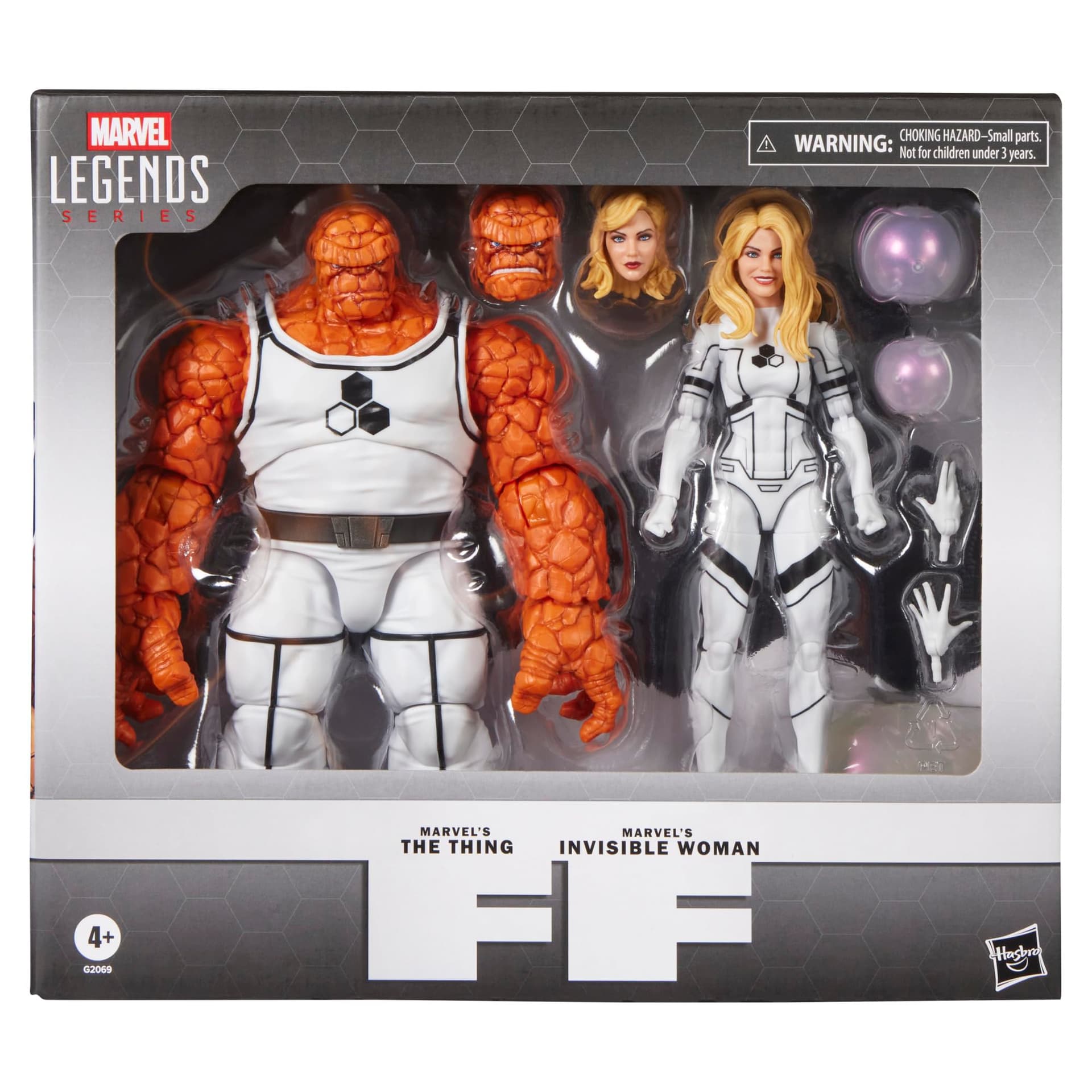 Marvel Legends Series Future FoundationThe Thing & Invisible Woman, 2 Fantastic Four Comics-Inspired 6-Inch Scale Action Figures - Image 1