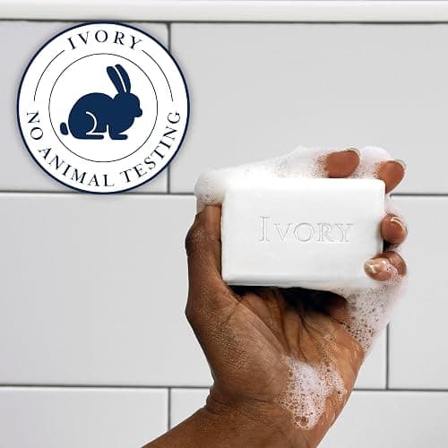 Ivory Gentle Bath Bar Soap, Designed for Whole Family, 99.44% Pure Formula with Plant-Based Cleansers, Made Without Heavy Perfumes, Parabens or Phthalates, Original Scent, 3.17 oz (2 Count) - Original Scent - 3.17 Ounce (Pack of 1) thumbnail 5