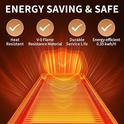 Electric Warming Tray (XXL 32”x18”)，Food Warmers for Parties Buffet with Thermostat & Full Surface Heating, Tempered Glass Warming Mat for Food, Temperature Adjustable Gold Handles Food Warming Mat thumbnail 8