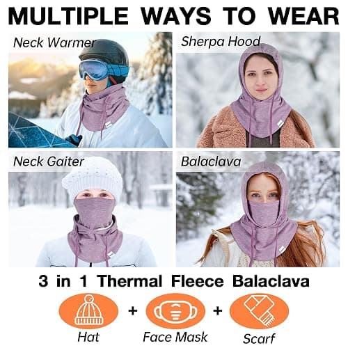 TopAcsy Ski Mask for Men Women Adjustable Breathable Balaclava Face Mask Men UV Protector Face Cover for Winter Outdoor thumbnail 4