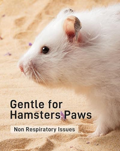 BUCATSTATE Hamster Sand, No-Dust 6.6LB Chinchilla Dust Bath with Pour Spout, 100% Natural Desert Bathing Sand for Syrian Hamster Gerbil Rat Mice Small Animals (Flower Smell) thumbnail 6