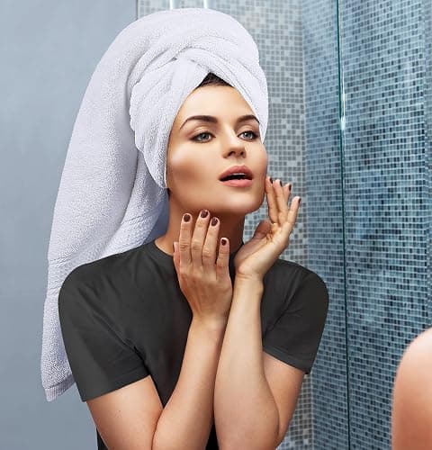Utopia Towels 8 Piece Luxury Towel Set – Majestic Plush, Super Absorbent & Quicker-to-Dry, Thick 100% Ring Spun Cotton Towels for Bathroom, Spa & Hotel – 2 Bath, 2 Hand, 4 Washcloths, White thumbnail 4