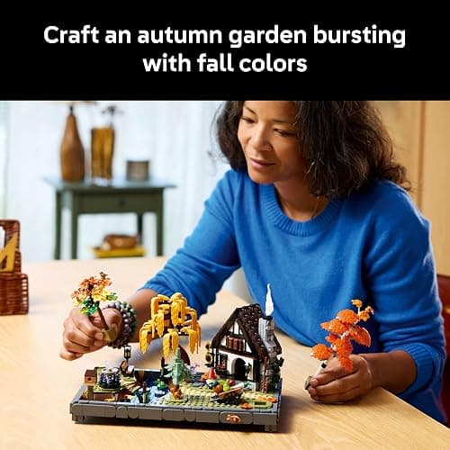 LEGO Icons Autumn Cottage Garden Building Set for Adults, Ages 18+ - Whimsical Room Decor for Office, Bedroom, or Book Shelf - Building Blocks for Crafting Fans - Gift Idea for Birthdays - 11372 thumbnail 2
