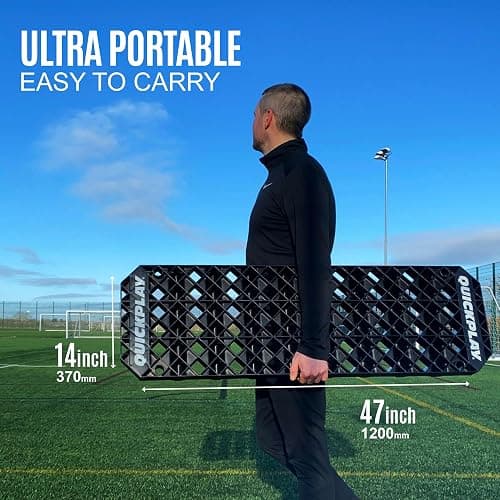 QUICKPLAY Replay Station Soccer Rebound Board - Portable Dual Surface Rebounder with Adjustable Angle - Soccer Training Equipment for Control, Passing Practice thumbnail 6