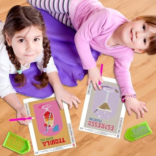 Bellatoi 6 Pcs Diamond Painting Cocktail, Peinture Diamant Adulte et Enfant, Broderie Diamant pour Chambre Salon décoration Murale thumbnail 4