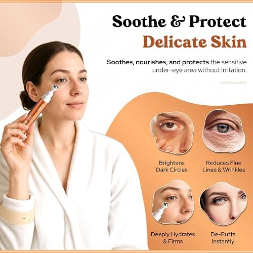 BellaBLISS Vitamin C & Vitamin E Eye Serum – Hydrating Under Eye Roller for Puffiness, Wrinkles & Dark Circles – Lightweight Cooling Formula – 0.5 fl.oz / 15 ml – Pack of 1 thumbnail 4