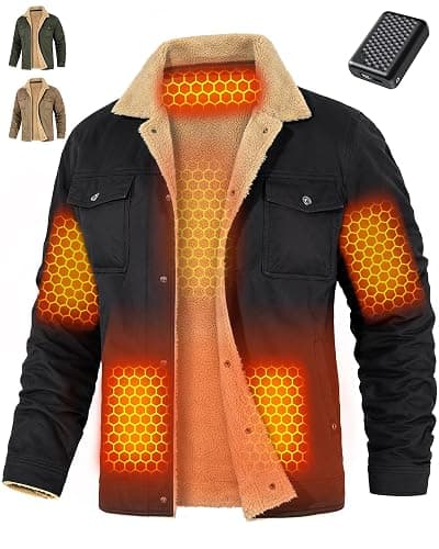 Wulcea Graphene Heated Jacket for Men 12V Fast Charge 18400mAh Large Capacity - Image 1