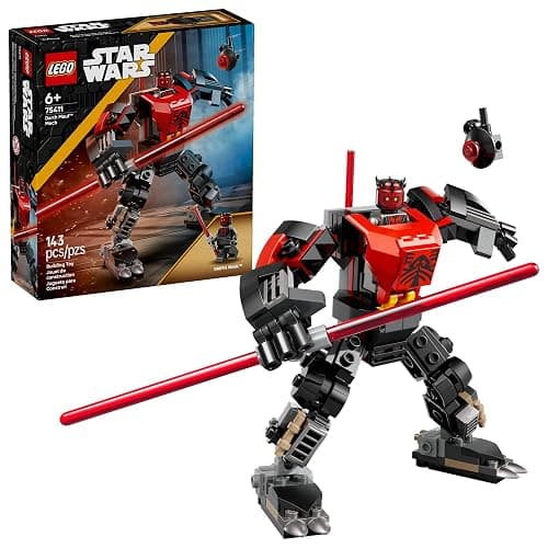LEGO Star Wars Darth Maul Mech Kids Toy - Building Toy with Pretend Play Lightsaber - Birthday Gift Idea for Boys and Girls, Ages 6+ - Collectible Decor for Fans of The Clone Wars - 75411 - Image 1