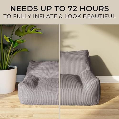 ZICOTO Soft Memory Foam Bean Bag Chair for Toddlers - Trendy Kids Chair and Baby Lounger for Nursery, Playroom, or Living Room Decor thumbnail 4