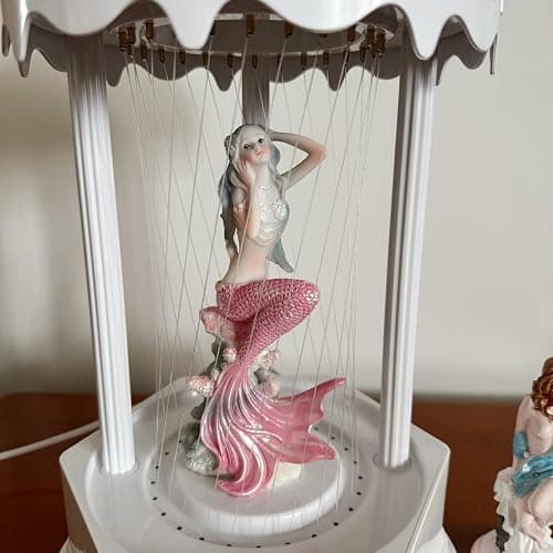 MINI Retro Oil Rain Lamp– Pink Mermaid– Rainfall Indicator lamp，Vintage Table lamp, Ceiling lamp, Suitable for bedrooms, Living Rooms and Stores thumbnail 5