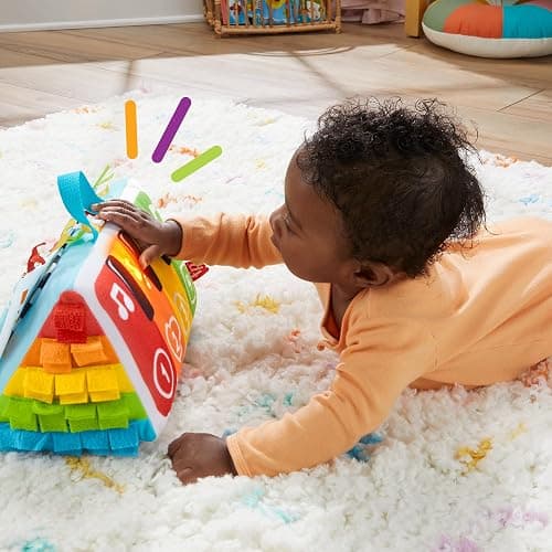 FISHER-PRICE Kick & Play Soft Piano - Weiches und tragbares Pianospielzeug, mitwachsendes Design, bunte Tasten, für Babys ab der Geburt, HND54 thumbnail 2