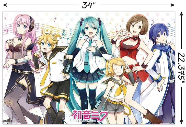 Trends International Hatsune Miku - Musical Group Wall Poster, 22.375" x 34", Unframed Version thumbnail 3