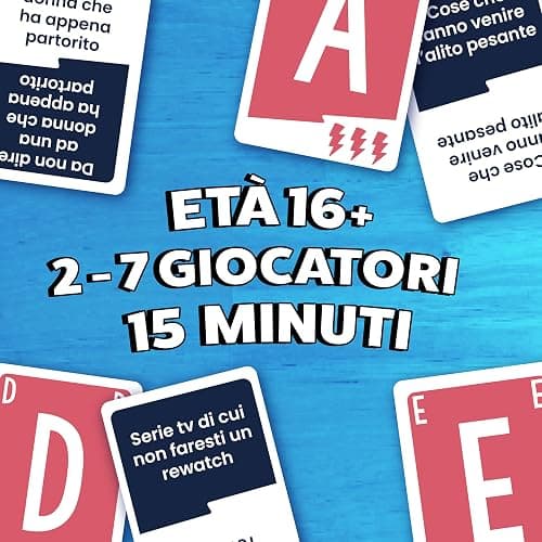 QUICKSTOP Senza Filtri - Gioco di Carte per Adulti - Gioco da tavolo - Divertente, Irriverente e Veloce - 2 a 7 Giocatori - Perfetto per Aperitivi e Serate - Il miglior gioco da viaggio - Italiano thumbnail 2