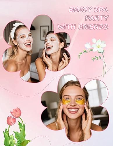 Jutqut 120PCS Spa Party Supplies for Girls, Include Facial Masks, Lip Mask, Under Eye Patches, Lip Balm, Foot Bath Bombs, Hand Cream, Compressed Towel, Hair Band, Sleepover Party Supplies for Girls - 120PCS thumbnail 3