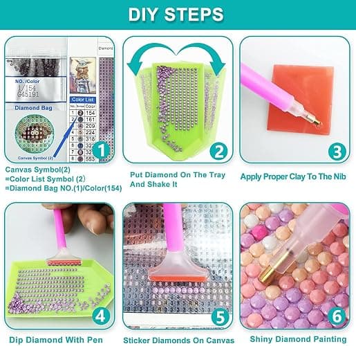 Cozy Rainy Porch Diamond Painting Kits for Adults - Diamond Art Kits for Beginner, DIY Full Drill Round Diamond Dots Paintings with Diamonds 5D Gem Art and Crafts Crystal Home Wall Decor 12x16inch thumbnail 6