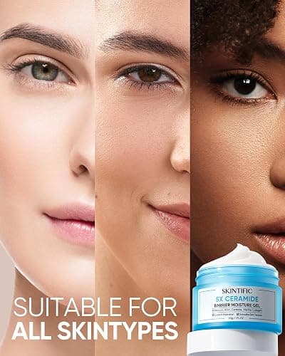 SKINTIFIC 5X Ceramides Moisture Barrier Cream, Hydrating Skin Barrier Repair Face Moisturizer for All Skin Types with Hyaluronic Acid & Centella, Daily Moisturizer, Non-Comedogenic thumbnail 3