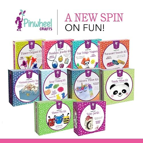 Pinwheel Crafts Pendant Jewelry Making Kit for Girls 8-12+ Years, Necklace and Bracelet Making Kit for Kids – Single Craft to Create Multiple Necklace & Bracelet for Teens with 200 Designs thumbnail 9