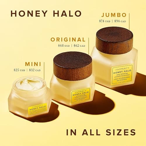 Farmacy Ceramide Face Moisturizer - Honey Halo Hydrating Facial Moisturizer for Dry Skin - Plumps, Soothes + Restores Skin with Potent Ceramides + Buckwheat Honey for a Dewy, Healthy Glow (50ml) thumbnail 8