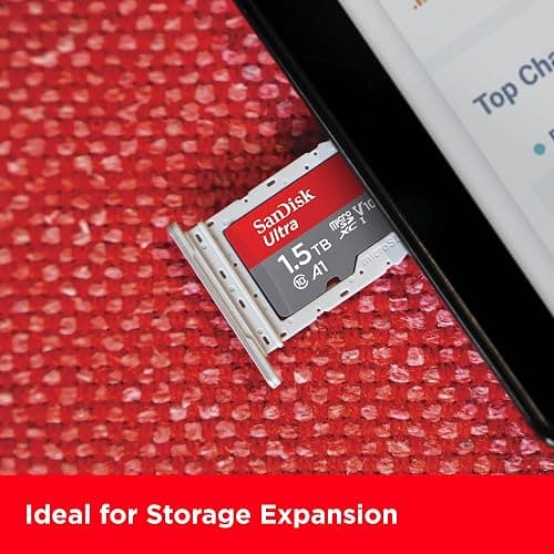 SanDisk 1.5TB Ultra microSDXC UHS-I Memory Card with Adapter - Up to 150MB/s, C10, U1, Full HD, A1, MicroSD Card - SDSQUAC-1T50-GN6MA [New Version] thumbnail 5