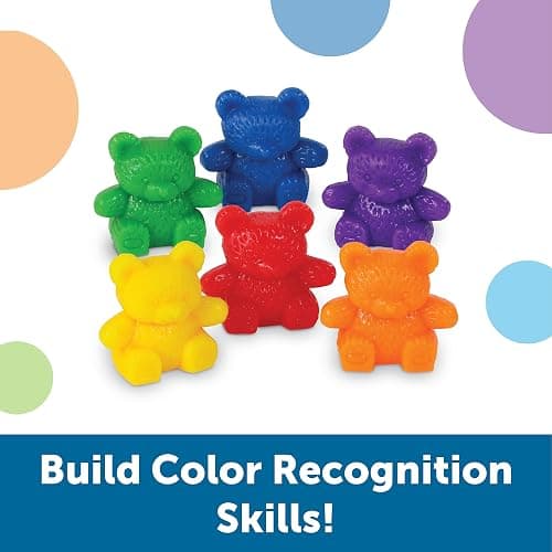 Learning Resources Baby Bear Counters - 102 Pieces, Ages 3+ | Grades Pre-K+ Toddler Learning Toys, Counters for Kids, Counting Manipulatives, Teddy Bear Counters thumbnail 3