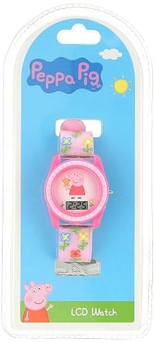 Peppa Pig Kids Digital LCD Watch – Pink Floral Strap, Easy-Read Display, Fun Cartoon Character Design, Adjustable Fit, Lightweight & Comfortable, Perfect for Girls – Fits Wrists 5.5” to 8” thumbnail 4