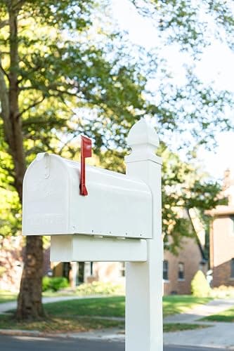 Architectural Mailboxes Whitley Plastic Mailbox Post, Compatibility Code A, B, C, WP000WAM, White thumbnail 2