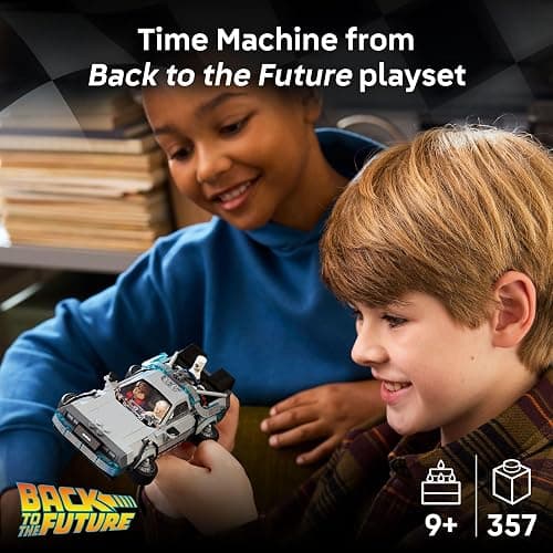 LEGO Speed Champions Time Machine from Back to The Future Building Toy for Kids - Pretend Play & Display Car Toy W/ 2 Build Modes for Boys & Girls, Ages 9+ - Gift for Birthdays - 77256 thumbnail 3