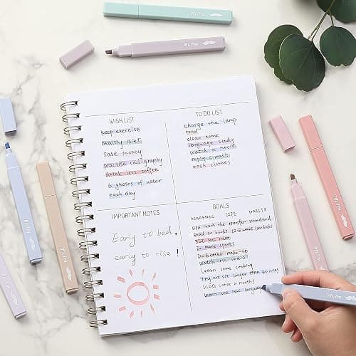 Mr. Pen- Aesthetic Highlighters No Bleed, 8 Pack, Morandi Colors, Chisel Tip, Cute Highlighters Assorted Colors for Journaling, Highlighting, Underlining, Fast Dry, Back to School Supplies thumbnail 9