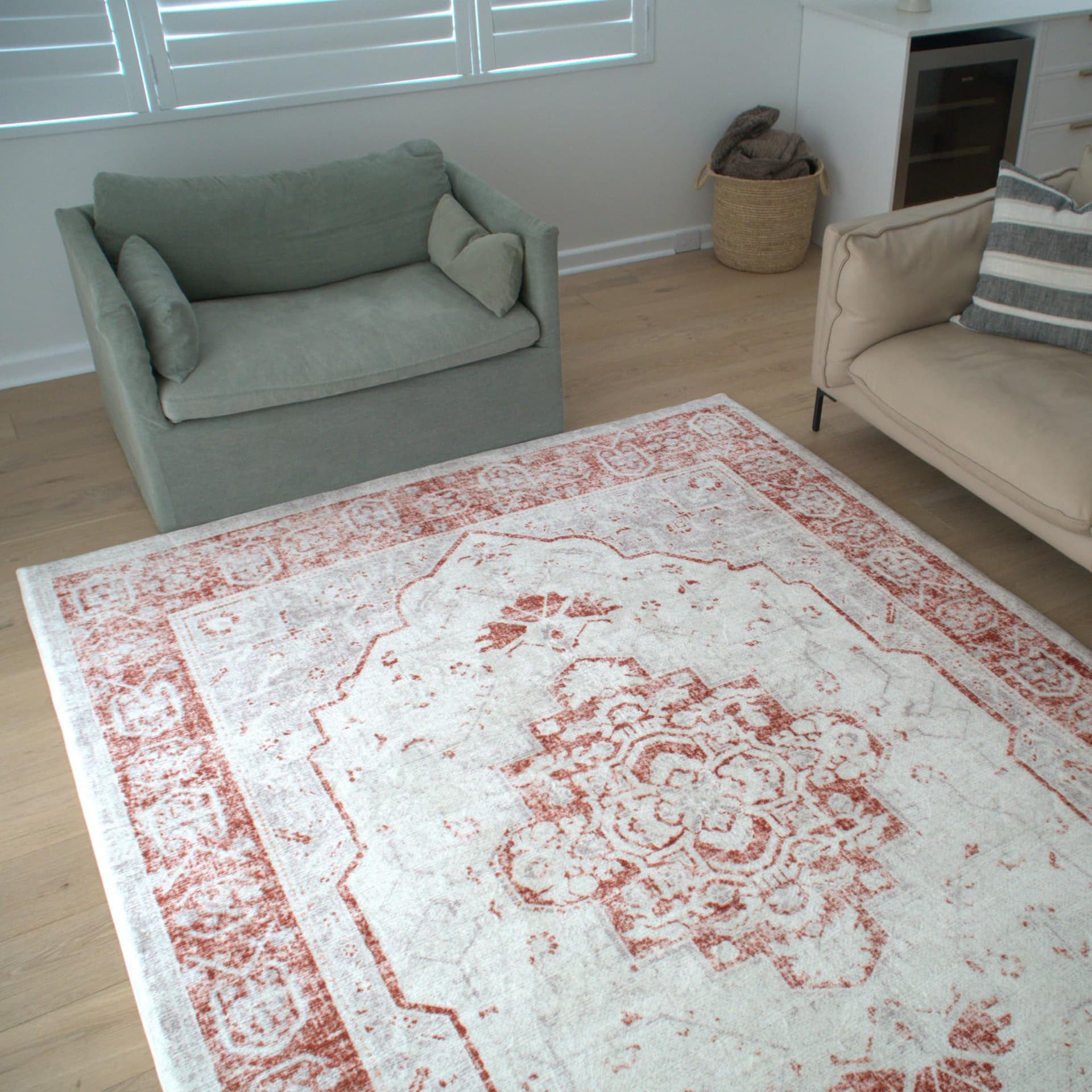 Luxurious Large Soft Baby Play Mat - Soft Padded Play Mat for Babies - Rebound Memory Foam Mat - Non Toxic Baby Play Rug - Large Baby Floor Mat for Tummy Time (Terracotta Distressed 140x200cm) thumbnail 5