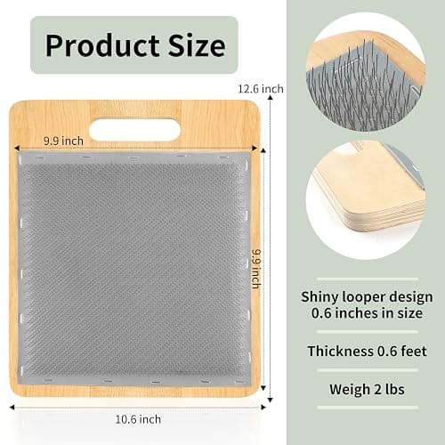 Wool Blending Board Carding Brush Set with Board and Brush for Rolags thumbnail 3