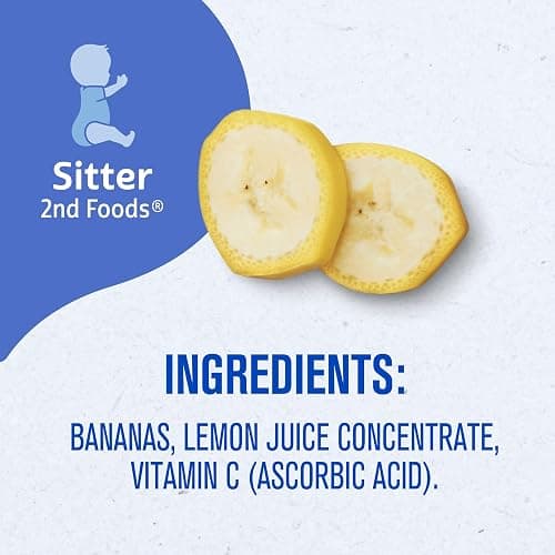 Gerber 2nd Food Baby Food Banana Puree, Natural & Non-GMO, 4 Ounce Tubs, 8 Ounce (Pack of 8) thumbnail 8