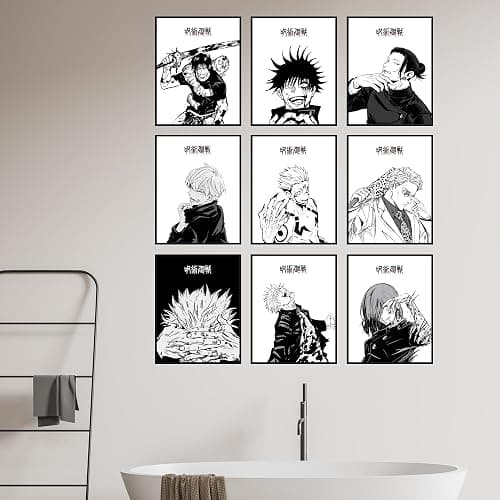 Bigwig Prints Jujutsu Kaisen Poster Set - Manga Art Anime Wall, JJk Poster, Jujutsu Kaisen Wall Art, Gojo Satoru Poster, Jujutsu Kaisen Posters, Anime Wall Decor JJk Posters - Unframed Set Of 9 (8x10) thumbnail 7