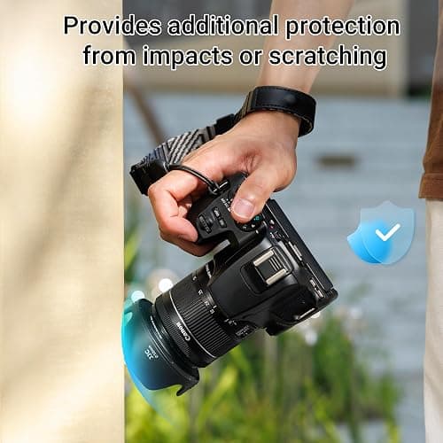 JJC 49mm Tulip Flower Lens Hood Accessories for Canon EOS R100 R50 R10 with RF-S 18-45mm Kit Lens, M50 II M6 II M200 M100 with EF-M 15-45mm Kit Lens, Reversible Design, Support 49mm Filter/Lens Cap thumbnail 6