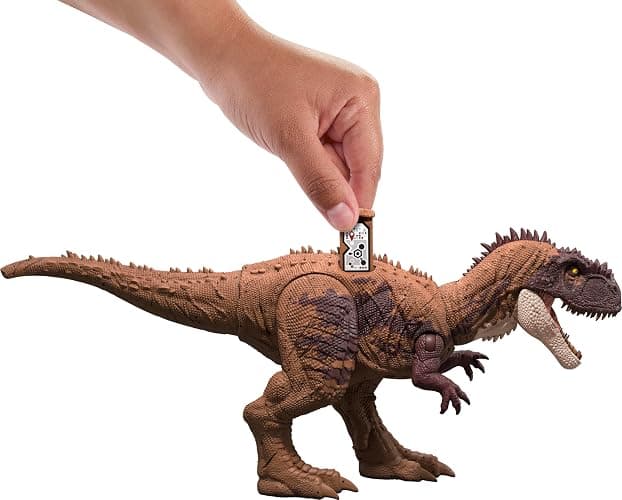 Mattel Jurassic World Dinosaur Toys with Roar Sound & Attack Action, Wild Roar Posable Figures, Physical & Connected Digital Play thumbnail 6