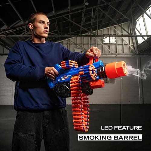 XSHOT Insanity Smoking Barrel Blaster Gun with 72 Air Pocket Technology Darts by ZURU with Smoking Mechanism, Outdoor Toy for Kids, Boys and Girls Aged 8+ thumbnail 2