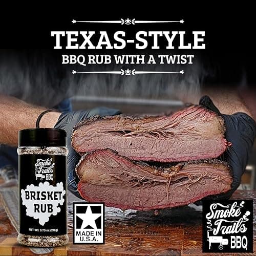 Smoke Trails BBQ BRISKET RUB | BBQ Rub for Texas Brisket by Steve Gow | Great on Brisket, Beef Short Ribs, Steaks, and more thumbnail 2