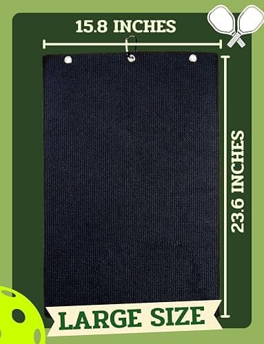 CybGene Embroidered Pickleball Towel, Funny Gift for Pickleball Lovers, 16"x 24" Microfiber Towel, Initial M thumbnail 2