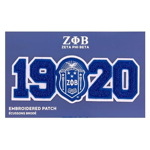 Desert Cactus Zeta Phi Beta Divine 9 Patch Sorority Embroidered Appliqué Sew or Iron On Blazer Jacket Bag (Felt Letterman Patch) thumbnail 4