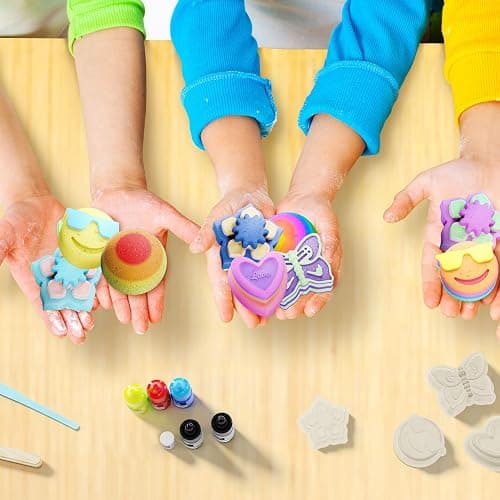 Dan&Darci Bath Bomb Making Kit for Kids - Kid Crafts Science Project - Gifts for Girls and Boys - Craft Activity Gift for Age 6, 7, 8, 9, 10, 11 & 12 Year Old Girl - Makes 10 Baths Bombs Fizzies thumbnail 4